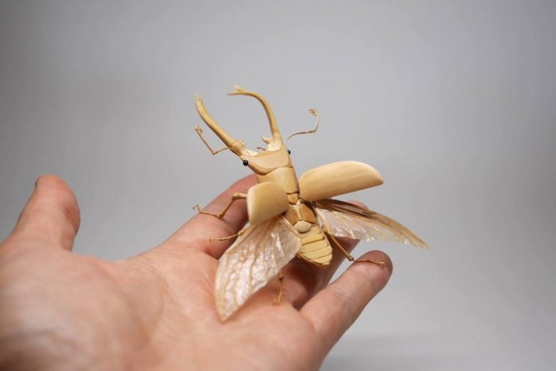 Скульптуры насекомых из бамбука от японского мастера Нориюки Саито