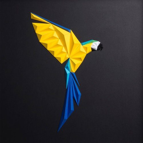 Скульптуры птиц из бумаги от художника Тайфуна Тинмаза