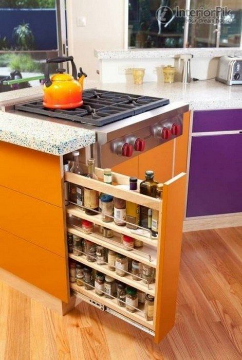 Идеи хранения для маленькой и тесной кухни