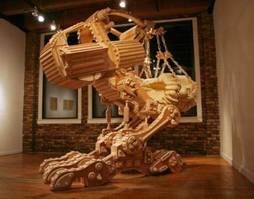 Удивительные  произведения искусства из дерева