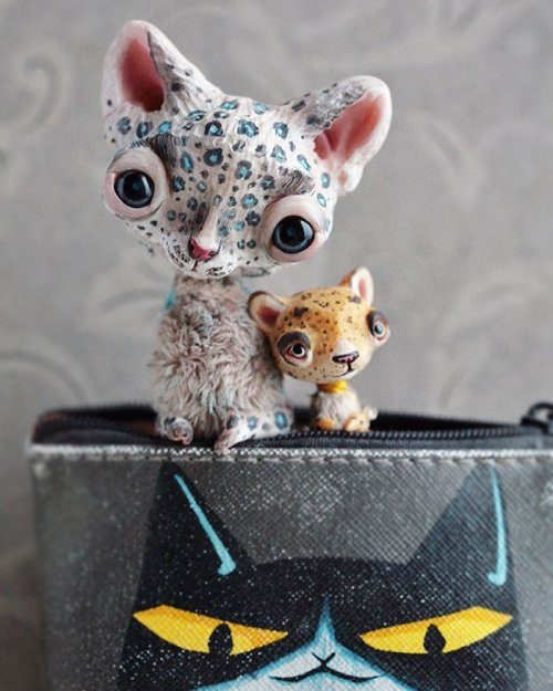 Симпатичные скульптуры животных от Анны Назаренко