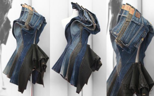 Платья из джинсов