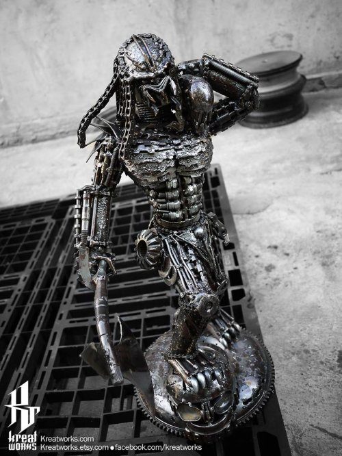 Реалистичные металлические скульптуры