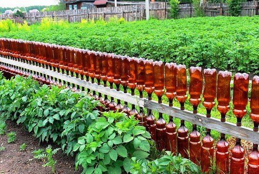 Поделки из бутылок для сада и огорода
