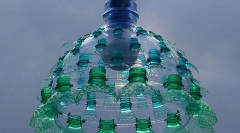 Оригинальные светильники из бутылок