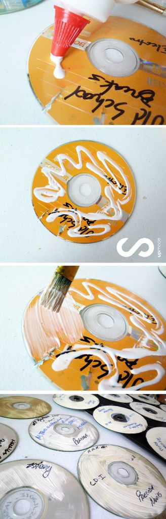 Декор из компакт-дисков
