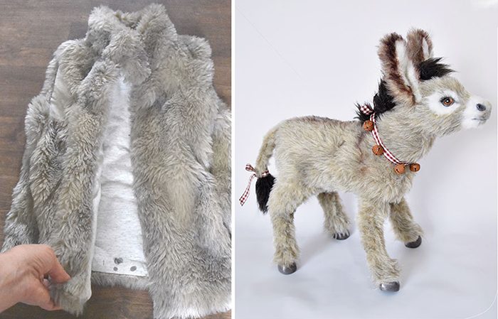 Реалистичные фигурки животных из меховой одежды