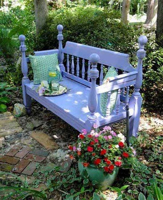 Идеи садовых скамеек