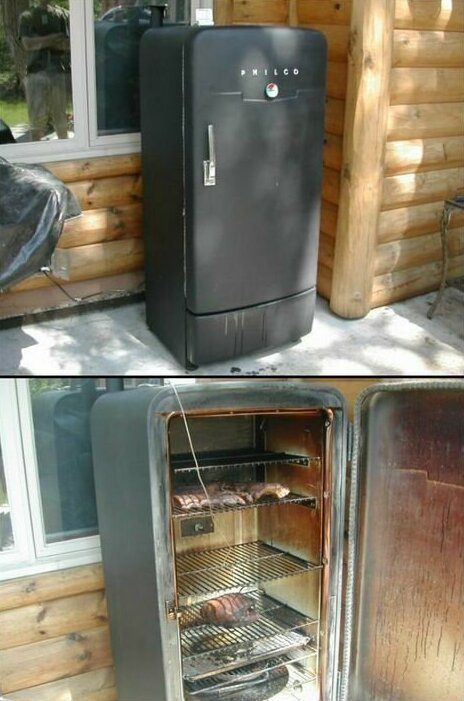Реставрация старого холодильника