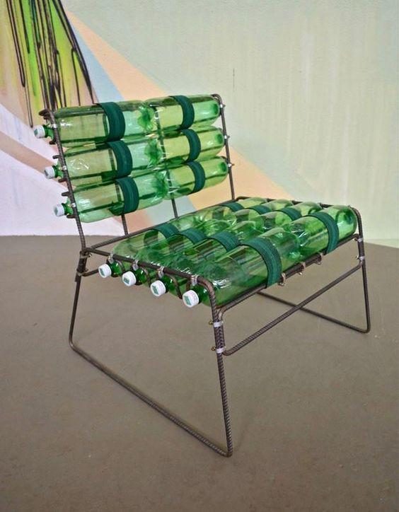 Дачная мебель из пластиковых бутылок
