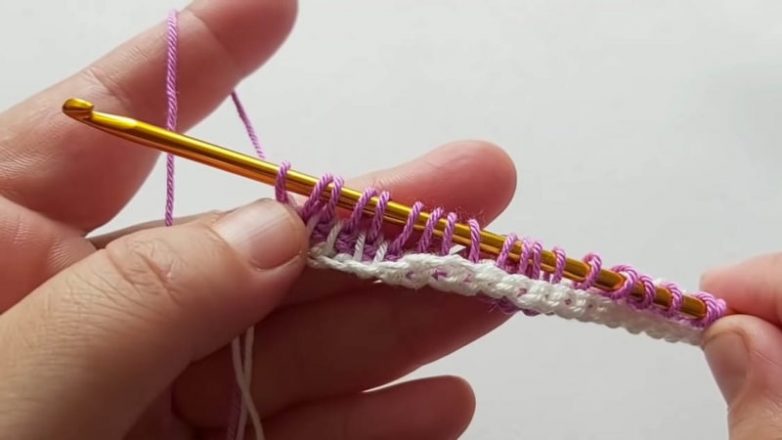 Необычная техника вязания