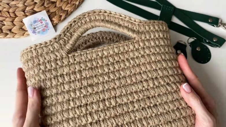 Вязание из джута: корзина, коврик и ещё 5 вещей для дома, которые можно связать