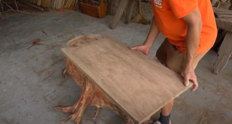 Журнальный столик из дерева своими руками