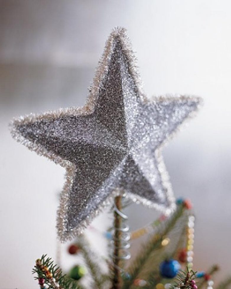 Идеи самодельных звёзд для новогоднего декора