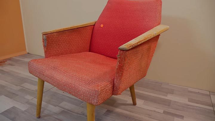 Реставрация кресла 60-х годов