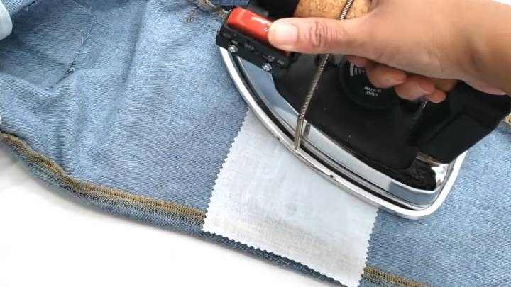 Как зашить разорванные джинсы