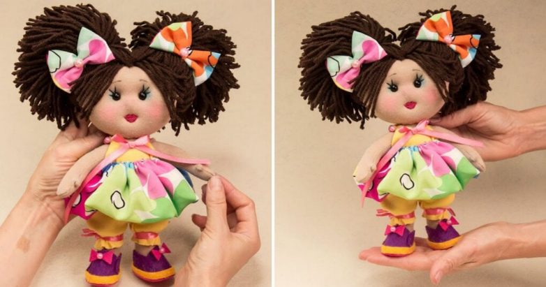 Очаровательная кукла-игрушка своими руками