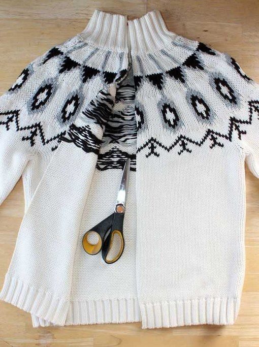 Классные идеи по переделке старых свитеров в нужные и красивые вещицы