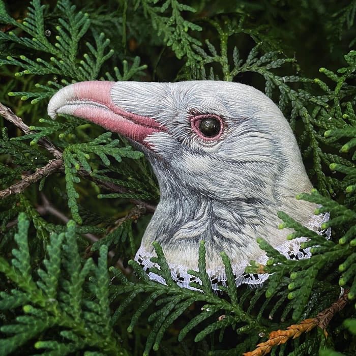 Броши в виде птиц от польской художницы Паулины Бартник