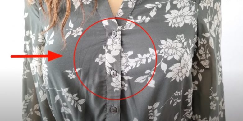 Что делать если блузка расходится на груди