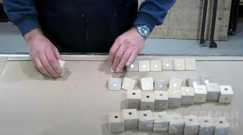 Как сделать детский конструктор из деревянных кубиков с магнитами