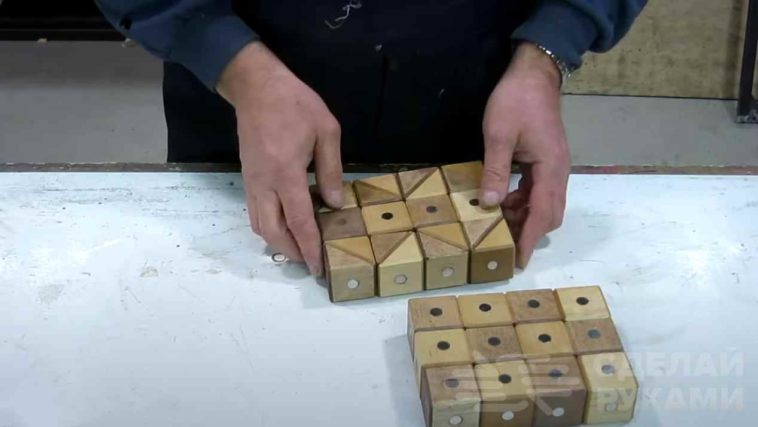 Как сделать детский конструктор из деревянных кубиков с магнитами
