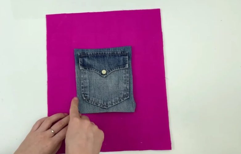 Идея для шитья из остатков джинсов