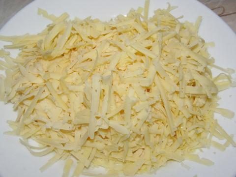 Кабачки, запечённые с сыром и омлетом