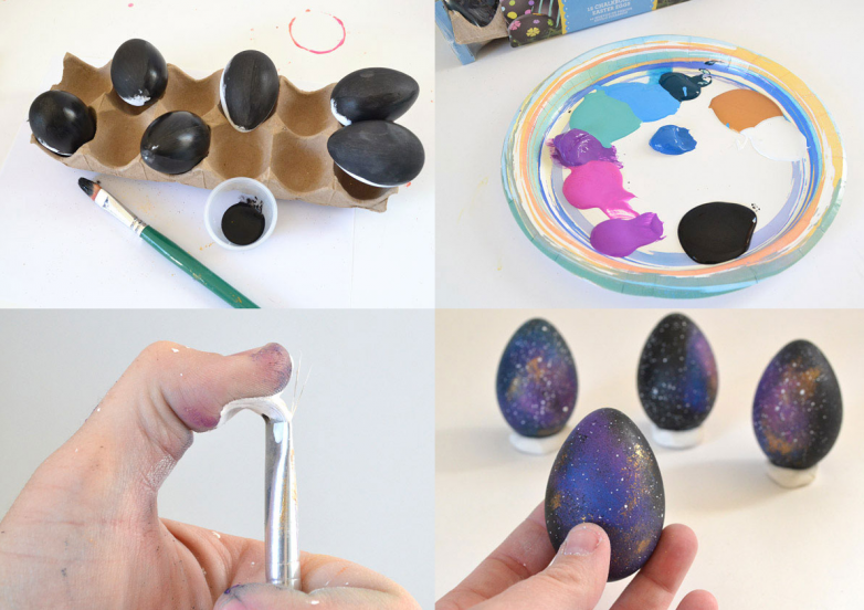 Интересные способы окраски пасхальных яиц