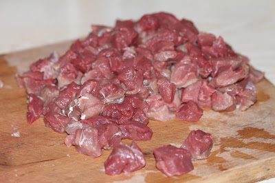 Мясо в красном вине