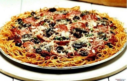 Оригинальная пицца из спагетти