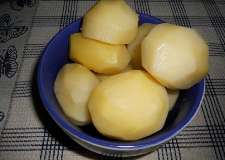 Запечённая мороженная картошка