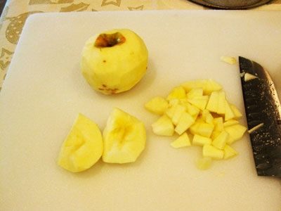 Постный майонез из яблок