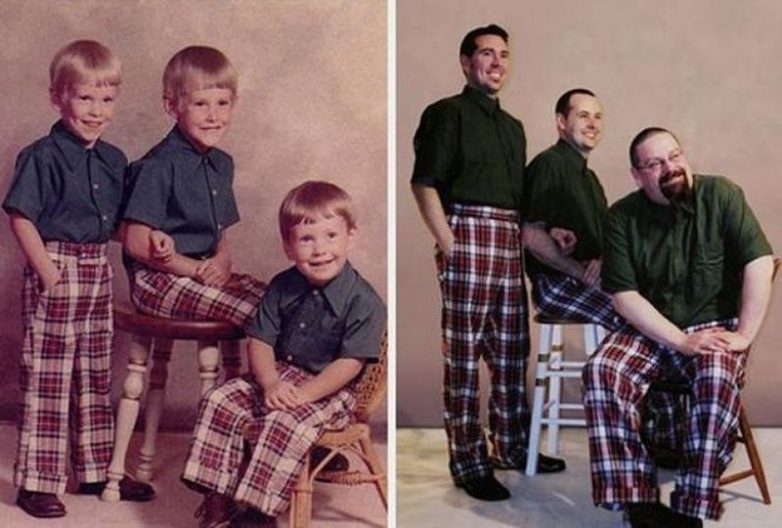 Семейные фото: тогда и сейчас