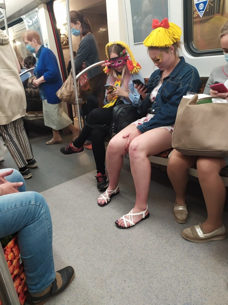 чудики в метро москвы