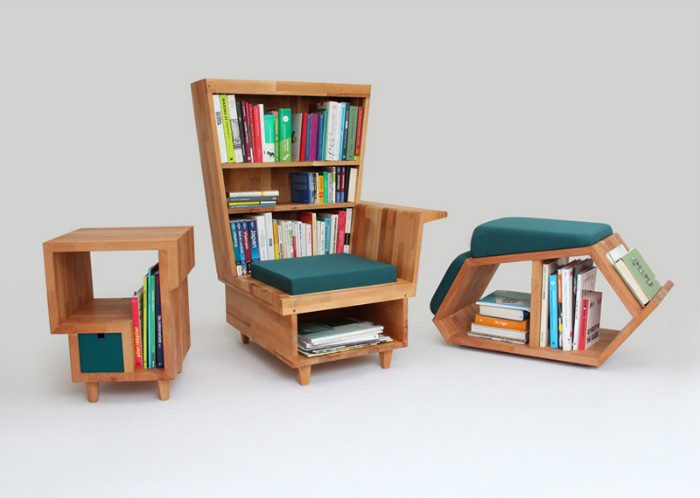 Кресла-минибиблиотеки для истинных любителей чтения