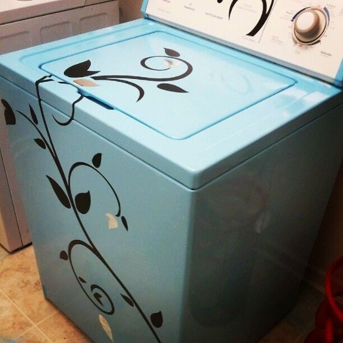9 удачнейших примеров, как можно украсить... стиральную машину!