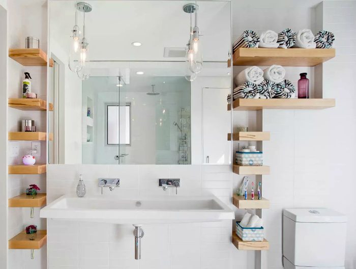 Потрясающие примеры организации пространства в ванной