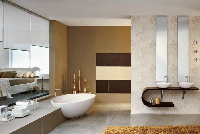 Шикарные примеры дизайна ванных комнат