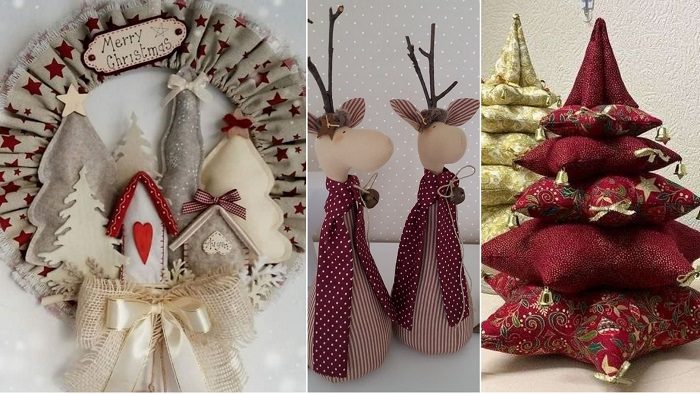 14 идей праздничных поделок из обрезков ткани