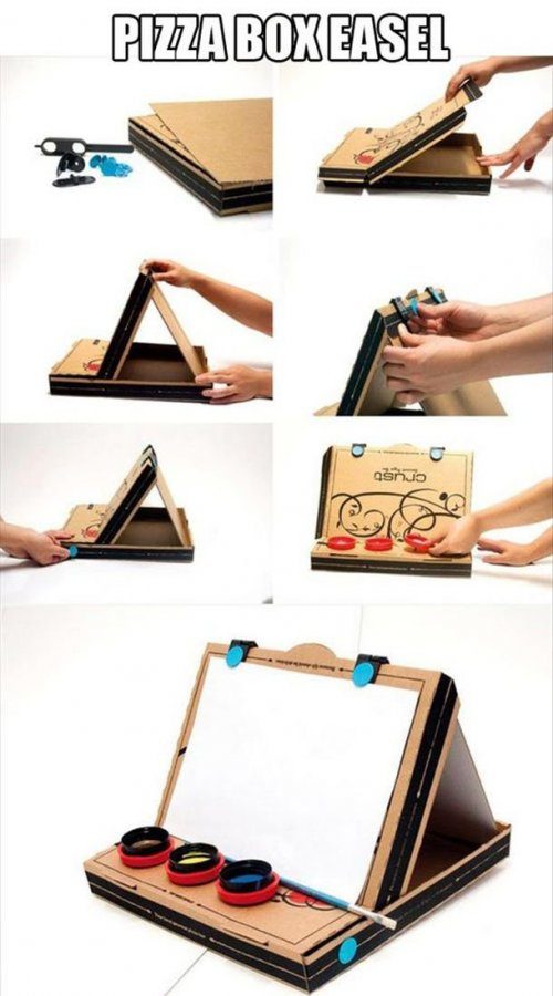 Необычные вещи, которые можно сделать из коробки для пиццы!
