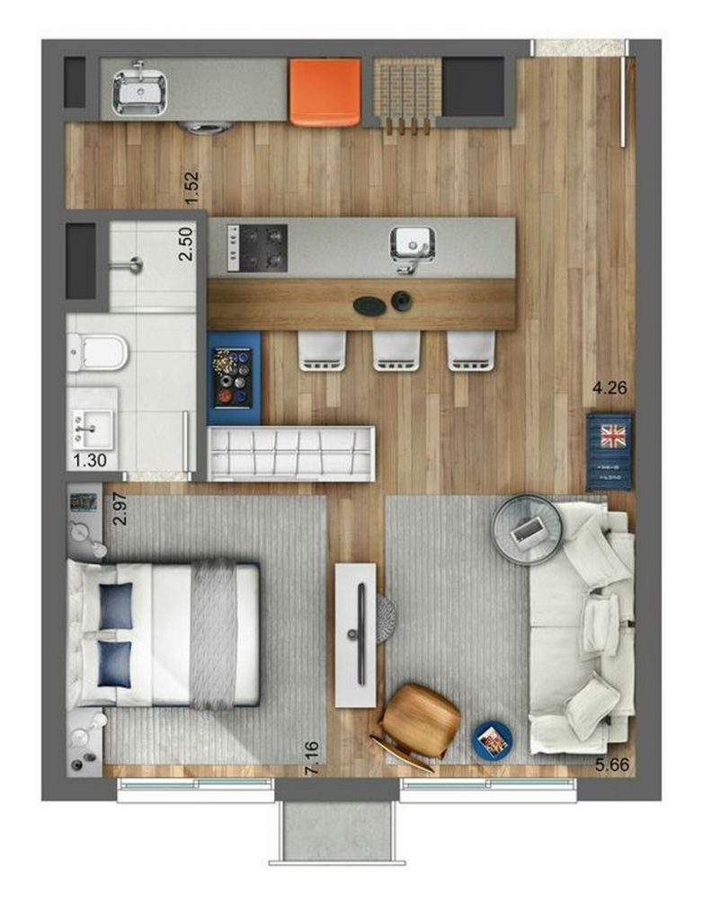 Идеи по перепланировке однокомнатной квартиры с примерами
