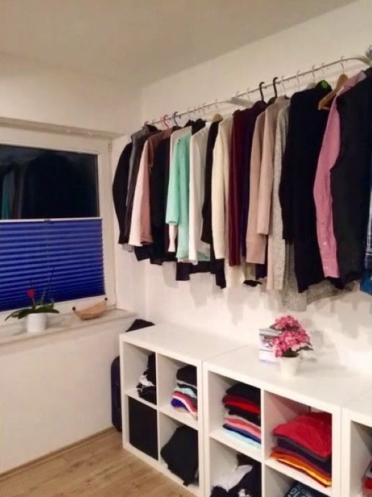 Идеи организации гардеробной при минимуме пространства