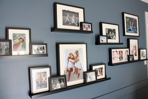 Красивые идеи, как оформить стену фотографиями