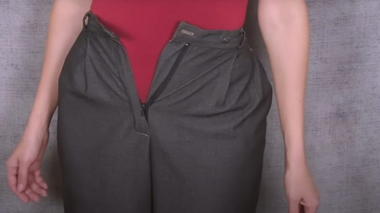 Как увеличить пояс на брюках