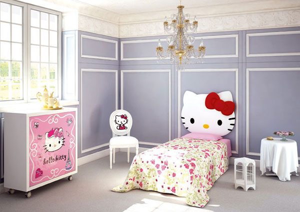 Детская комната для девочки в стиле Hello Kitty