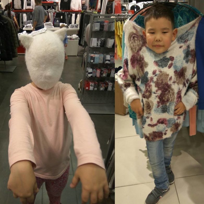 Детишки в магазине
