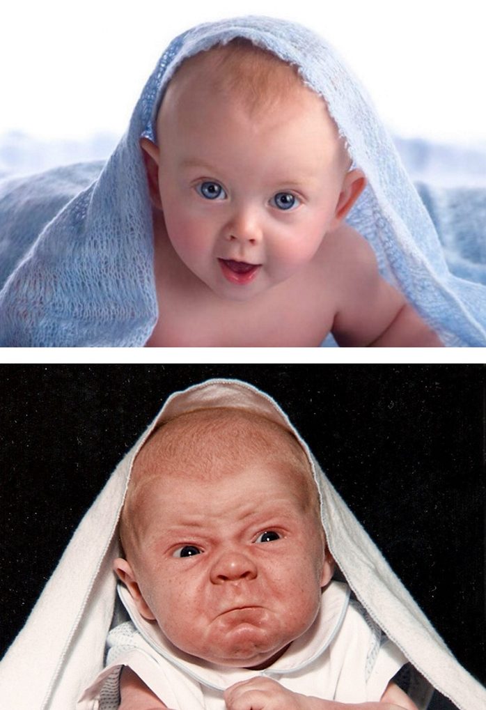 15 смешных неудачных фотографий с младенцами