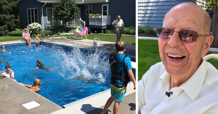 94-летний судья построил бассейн для соседских детей!