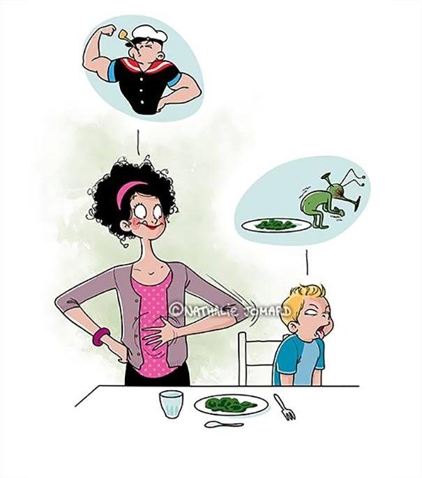 25 весёлых иллюстраций, показывающих каково это иметь детей
